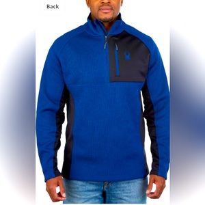 Spyder Men’s Gait Half Zip Jacket large blue